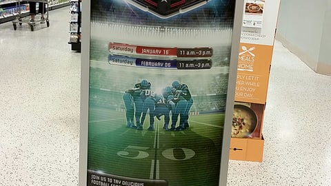 Publix 'Game Plan Tasting Event' Stanchion Sign