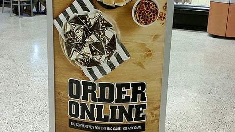 Publix 'Order Online' Stanchion Sign
