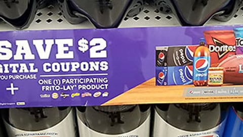 PepsiCo Dollar General 'Made for Super Bowl LII' Shelf Sign