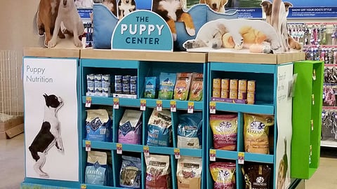 PetSmart 'Puppy Nutrition' Pallet Display
