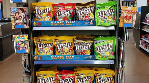 Walmart M&M's 'Taste Game Day Glory' Upfront Endcap