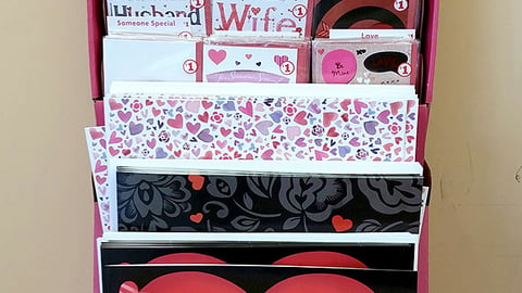 Family Dollar 'Happy Valentine's Day' Floorstand