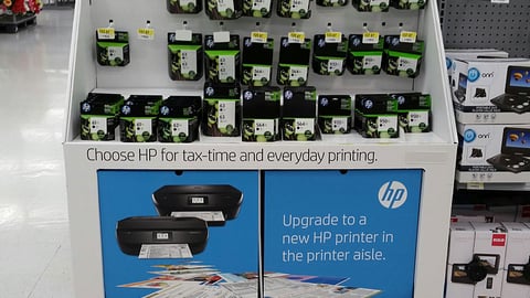 HP 'Tax-Time' Half-Pallet Display