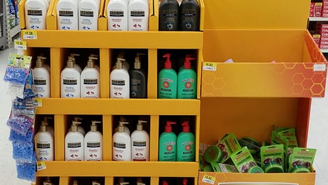 Walmart 'Nourish Your Skin' Pallet Display