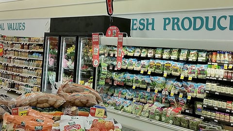 Winn-Dixie Dole 'Prices Down and Staying Down' Ceiling Sign