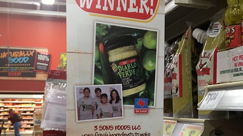 H-E-B 3 Sons Foods 'Quest for Texas Best Winner' Violator