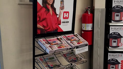 H-E-B 'Lifetime of Groceries' Circular Rack