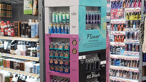 Walmart InStudio Cosmetics Endcap Display