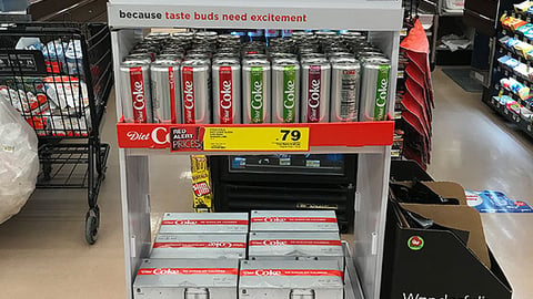 Diet Coke Albertsons 'It's Your Adventure' Floorstand