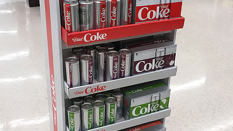 Diet Coke 'Taste Buds Need Excitement' Floorstand