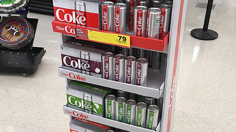 Diet Coke 'Taste Buds Need Excitement' Floorstand