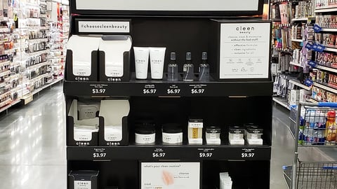 Walmart Cleen Beauty Endcap