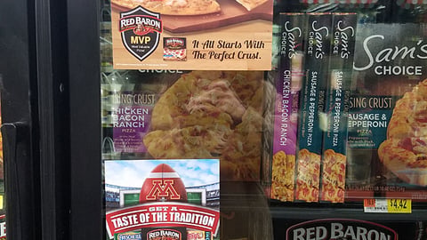 Red Baron Football Freezer Clings