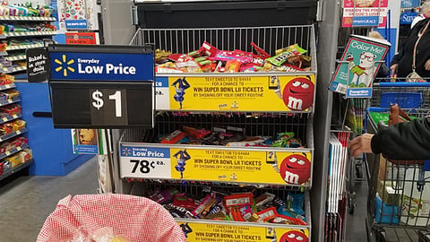 Walmart M&M's 'The Almost Game-Time Show' Upfront Endcap