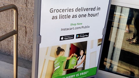 Publix Instacart 'Groceries Delivered' Security Wrap