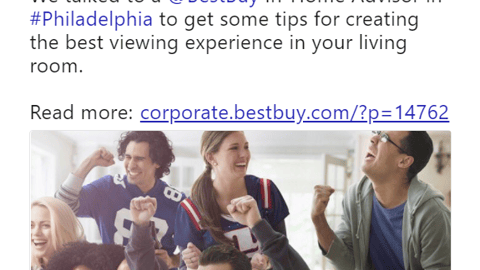 Best Buy News In-Home Advisor Twitter Update