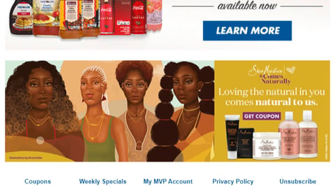 Food Lion Shea Moisture Email Ad