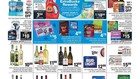 CVS P&G '$5 ExtraBucks Rewards' Features