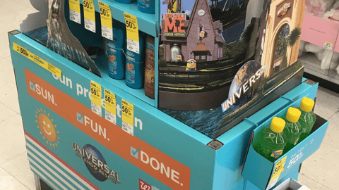 Edgewell 'Win a Trip' Walgreens Dump Table
