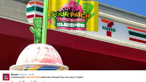 7-Eleven Sour Patch Watermelon Slurpee Tweet