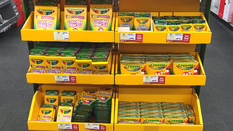 Crayola 'Back with the Best' Rack Display