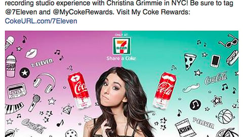 7-Eleven Coke 'Battle of the Can' Facebook Update