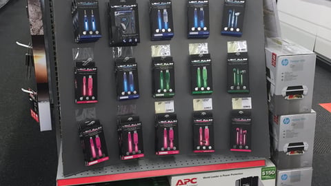 Staples Light Pulse 'Illuminate Your Life' Endcap Display