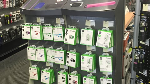 Staples Belkin Endcap Display