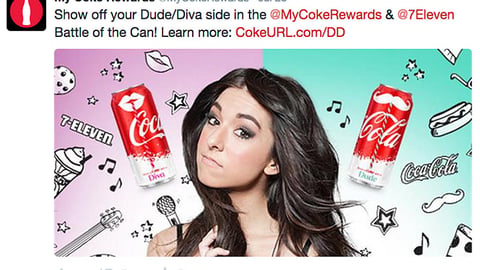Coke 7-Eleven 'Battle of the Can' Facebook Update
