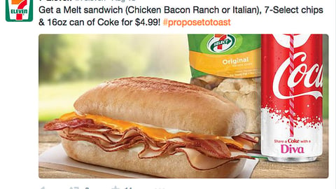 7-Eleven Coke 'Lunch Munch' Facebook Update