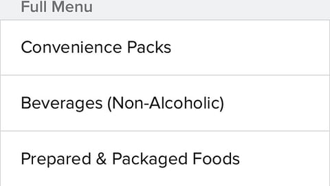 DoorDash 7-Eleven Mobile App Screen