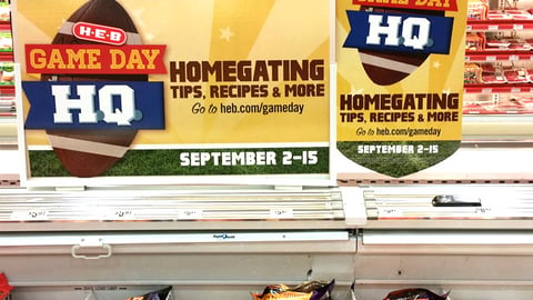 H-E-B 'Game Day HQ' Cooler Header