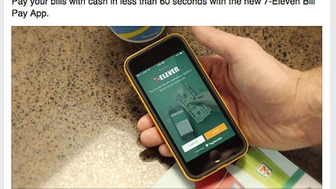 7-Eleven PayNearMe 'Bill Pay App' Facebook Update