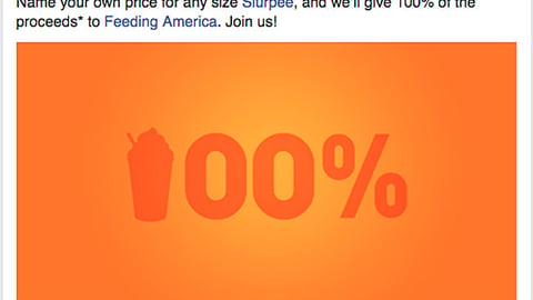 7-Eleven Feeding America ‘100%’ Facebook Update