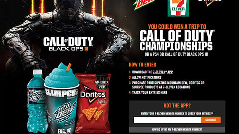 PepsiCo 7-Eleven ‘Call of Duty Championships’ Promotional Page