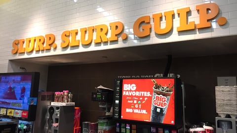 7-Eleven 'Slurp. Slurp. Gulp' Sign