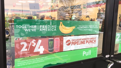 7-Eleven Feeding America Window Cling