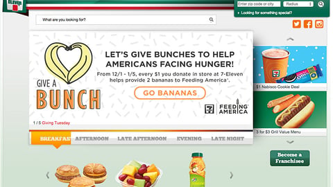 7-Eleven Feeding America 'Give a Bunch' Carousel Ad
