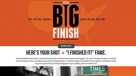 Black & Decker 'Your Big Finish' Social Contest