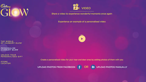Mondelez CadburyGlow.com Facebook Promotion