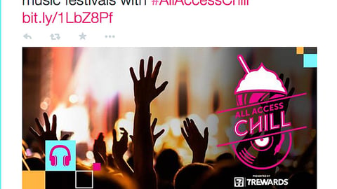 7-Eleven Slurpee 'All Access Chill' Twitter Update
