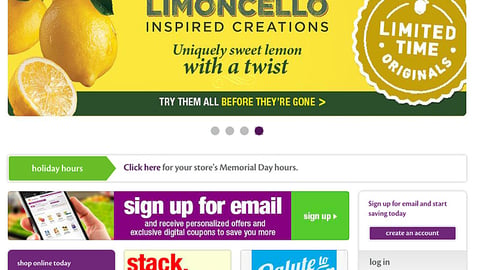 Stop & Shop Limited Time Originals Carousel Ad