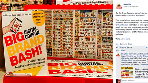 ShopRite 'Big Brand Bash' Facebook Update