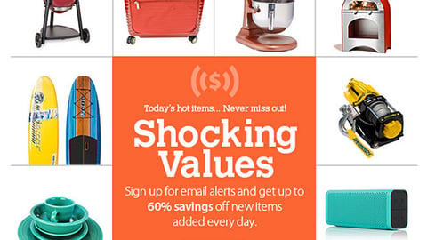Sam's Club 'Shocking Values' Email