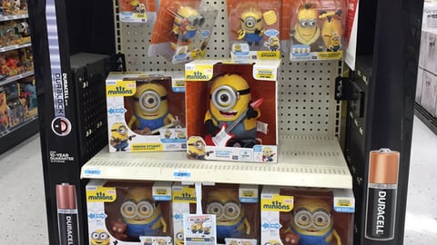 Kmart Universal Studios 'Minions' Endcap Displays