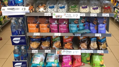 7-Eleven 7-Select Endcap Display and Side Panel