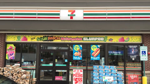 7-Eleven Sour Patch Watermelon Slurpee Storefront Banner