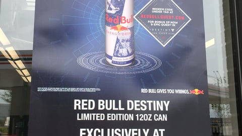 Red Bull 7-Eleven 'Destiny' Window Poster