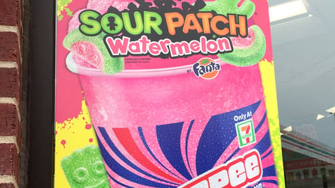 7-Eleven Sour Patch Watermelon Slurpee Window Cling