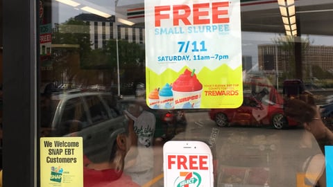 7-Eleven '7-Eleven Day' Window Cling